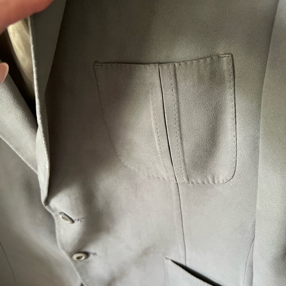 Lanvin Gray Suede Men's Blazer, Paris/New York, see photos, EUC - Picture 11 of 13